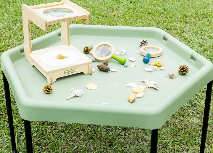 MASTERKIDZ Шестигранний Столик Для Гри Піском і Водою Регульований — фото 11