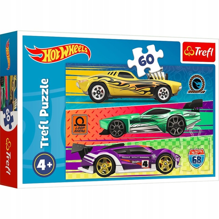 Пазли Trefl 60 елементів HOT WHEELS 17389
