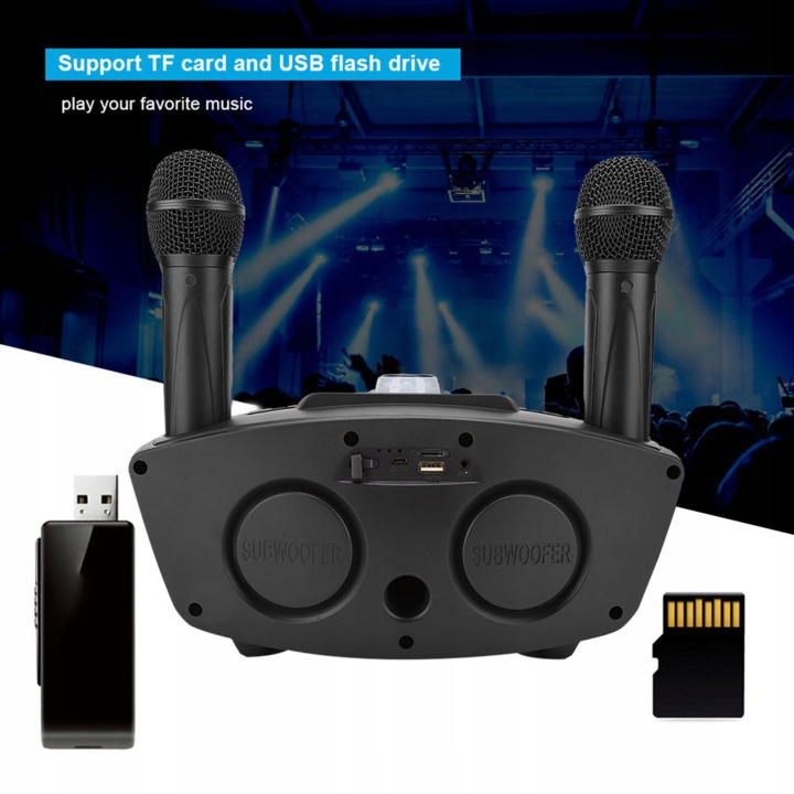 Портативний набір караоке мікрофон з динаміком BLUETOOTH 4.2 — фото 10