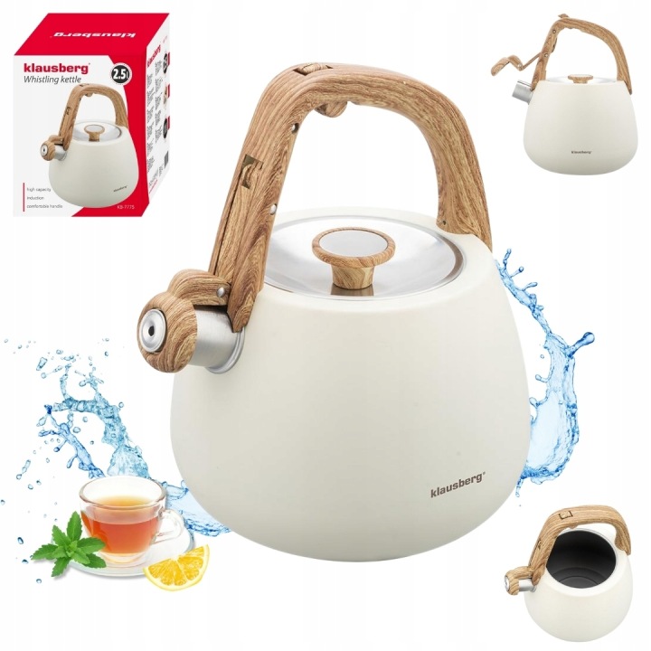 Tradiční ocelová Konvice Klausberg 2,5 l smetany