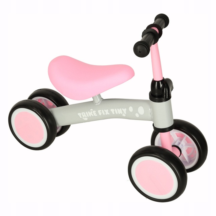 Біговел каталка для дівчинки TRIKE FIX TINY чотириколісний рожевий — фото 11
