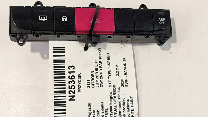 Schalter des warnblickschalters 7355861650 CITROEN JUMPER III LIFT