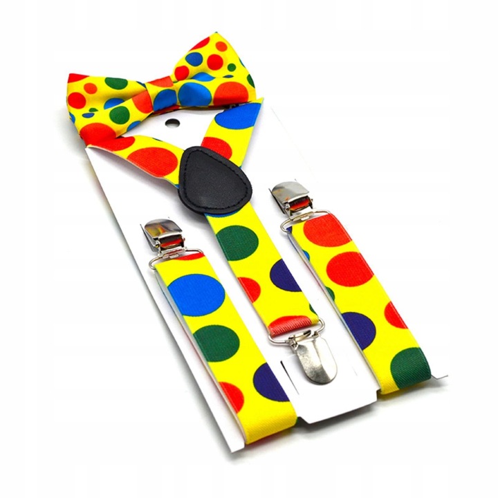 Kids Бандаж Bowtie Набори Косплей Хелловін Вбрання Dot Suspender Bowtie Набір — фото 6