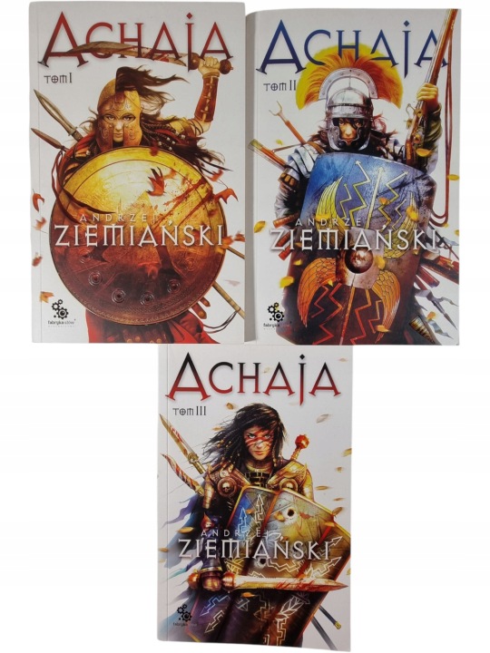 Zdjęcie egzemplarza: Seria Achaja 1-3 / Andrzej Ziemiański / zestaw książek