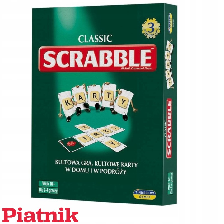 CLASSIC SCRABBLE культова гра словесна гра карткова /Piatnik/ — фото 5