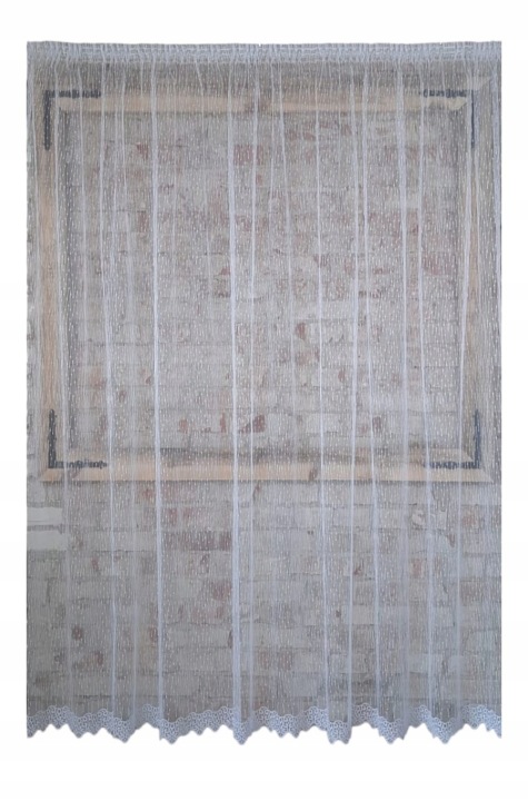 Hotová záclona 200x245, balkon „pruh-síť“