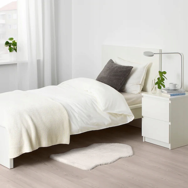 IKEA TOFTLUND килим / білий 55x85 см — фото 2