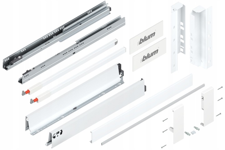 Blum Tandembox 650 Šuplík , Vnitřní střední, C, Bílá