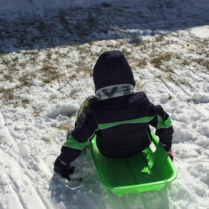 Snow Санки Grass Лижний Outdoor Winter Games Tools Санки Даунхіл Зелений — фото 5