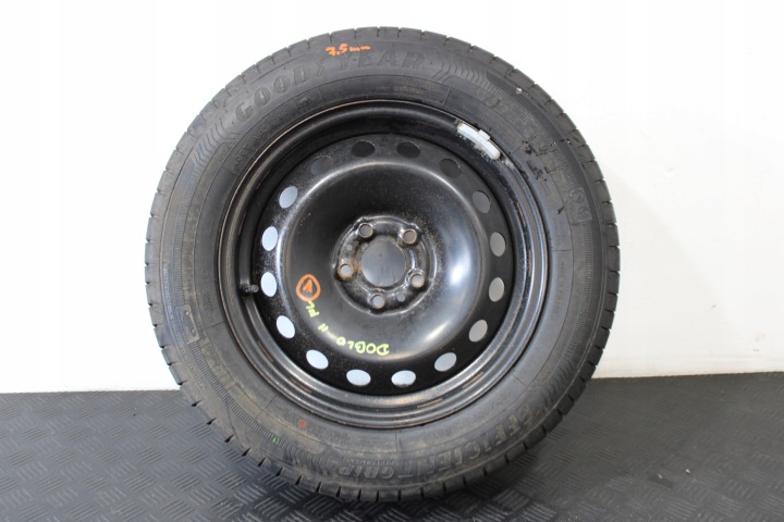 Galet tendeur courroie Roue de secours Jante 185/65 R15 ET39 FIAT DOBLO II 2 LIFT