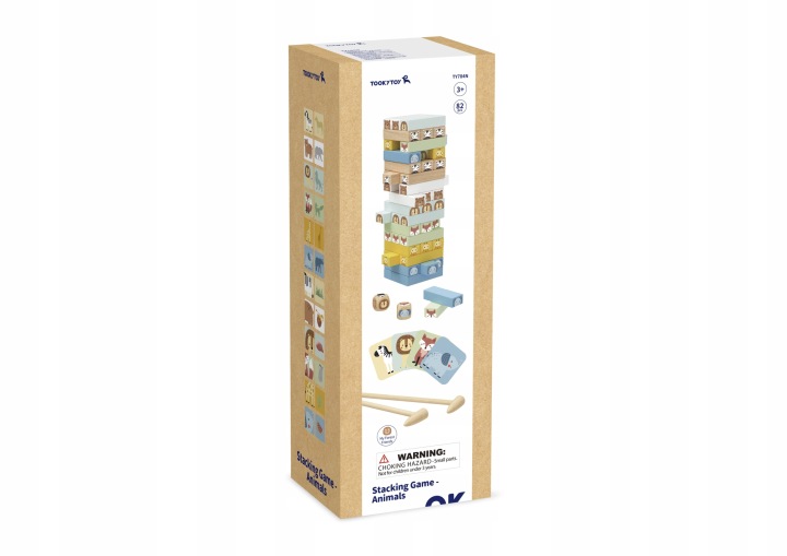 UKŁADANKA DREWNIANA GRA ZRĘCZNOŚCIOWA MONTESSORI TOOKY TOY Marka Tooky Toy