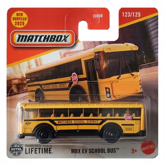 Транспортний засіб Matchbox MBX EV School Bus жовтий — фото 2