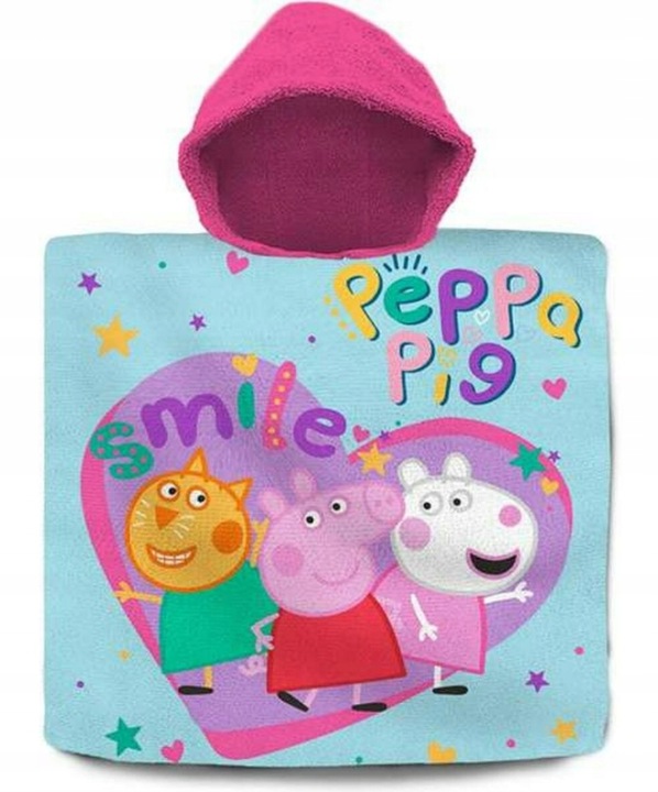 Свинка Peppa пончо рушник банний пляжний 60x120 — фото 2