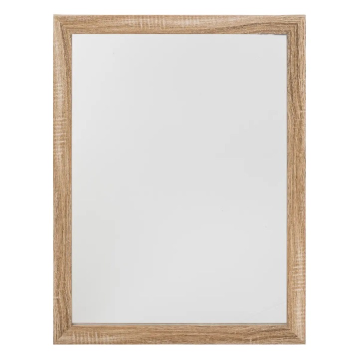 Lustro łazienkowe prostokątne Basic brązowe 34x44