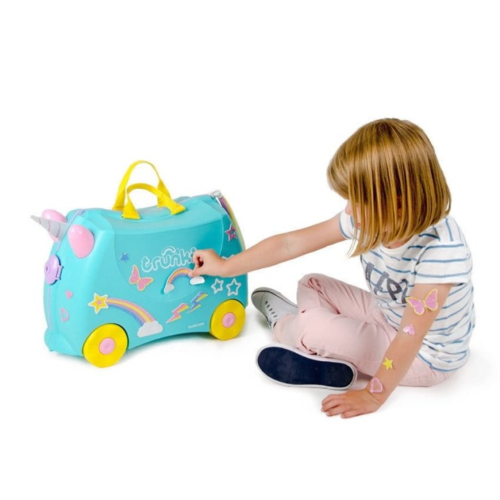 Trunki Валіза для Дітей Що їздить Валізка Каталка Єдиноріг Una — фото 9