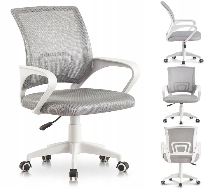 Šedá Kancelářská otočná ergonomická pro mládež židle NFX011