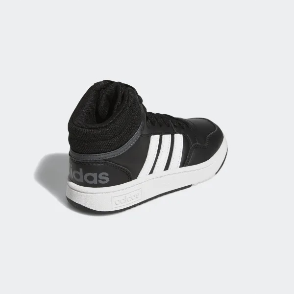 Кросівки ADIDAS HOOPS MID шкіряні чорні зручні GW0402 — фото 12