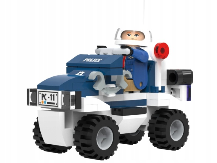 Конструктор PLAYTIVE POLICJA поліцейський Quad 79 ел. вік 5+
