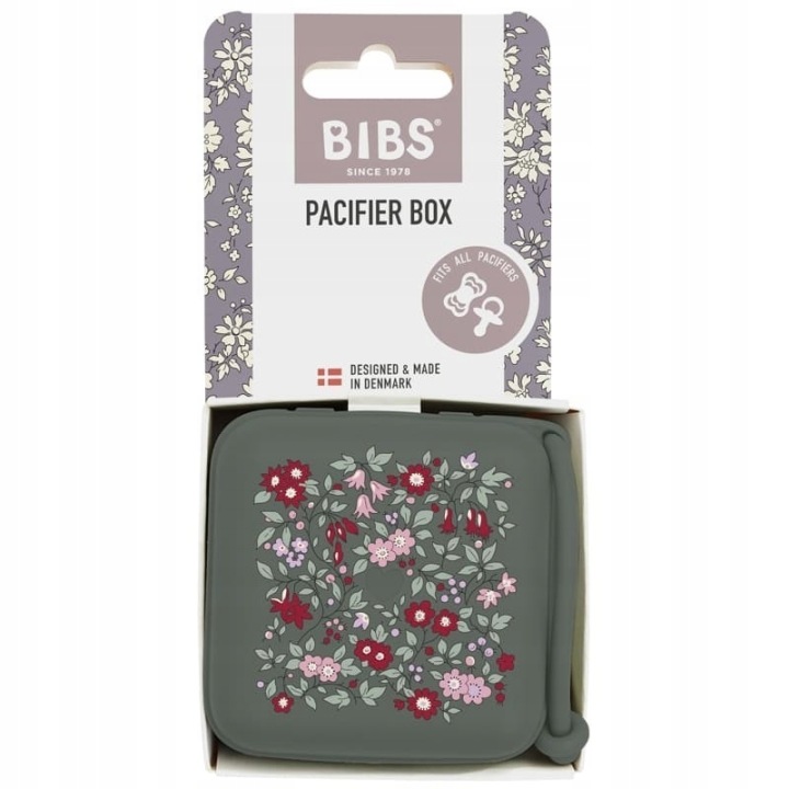 BIBS LIBERTY Коробка контейнер чохол на соски 2 в 1 Ромашка LAWN PINE — фото 2