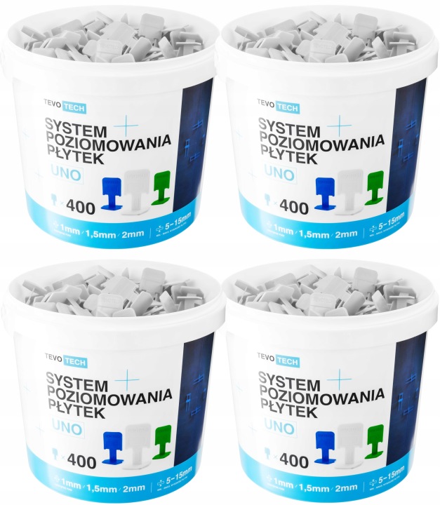 Systém Vyrovnávání Dlaždic Klipsy Pro Vyrovnávání 1600 Klips 1,5 mm Tevotech