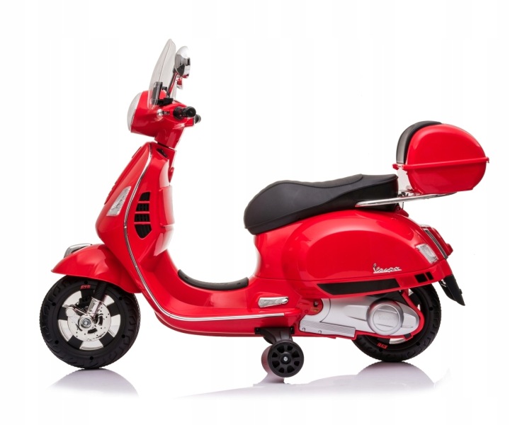 Мотоцикл на акумуляторі для дітей електричний Vespa GTS Супер Червоний Milly Mally — фото 3