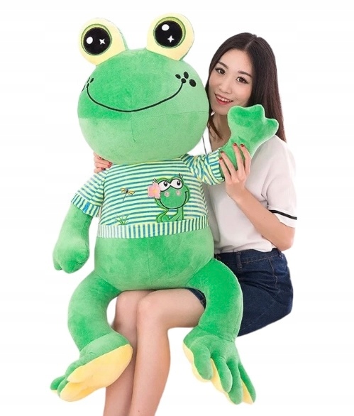 OGROMNA MASKOTKA *ŻABA XXXL 105 CM* PLUSZOWA ŻABKA ZIELONA ZABAWKA