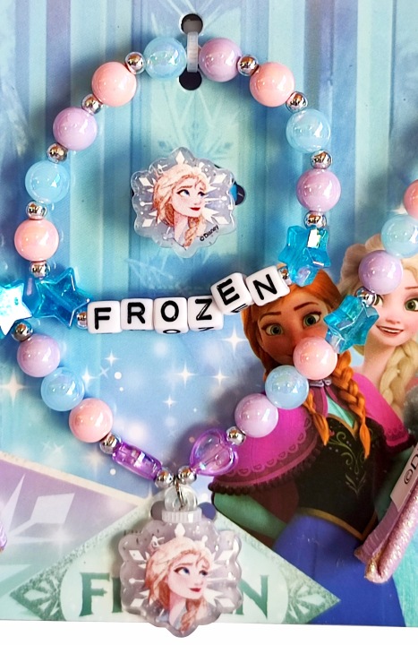 Крижане серце FROZEN набір - пов'язка + намисто + браслет + каблучка — фото 4