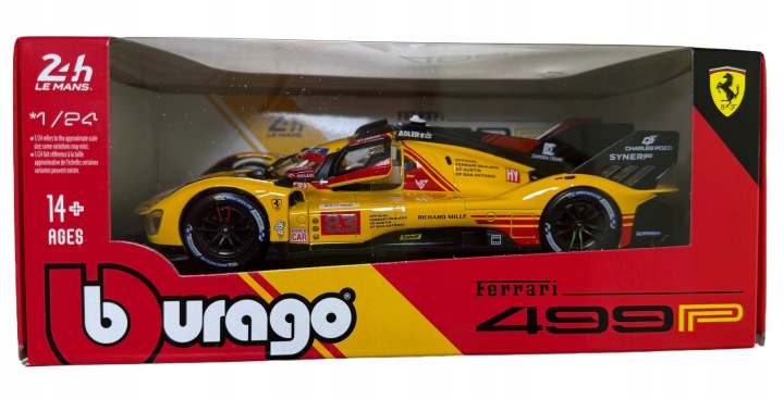 Ferrari racing 499p 24h le mans hypercar 2024 — фото 4
