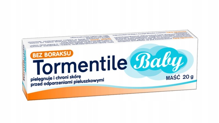 TORMENTILE BABY Мазь, шкіра подразнена, на попрілості для підгузків, 20 г