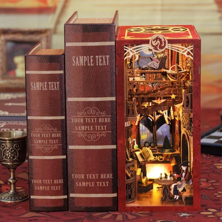 Book nook DIY CuteBee Вогняний Дракон LED 259 ел. — фото 9