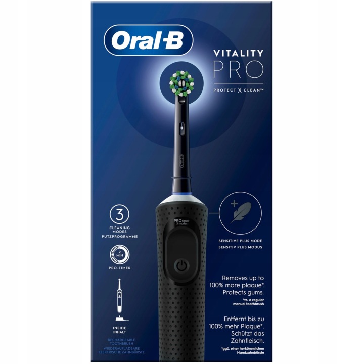 Щіточка електрична для зубів ORAL-B PRO D103 CLEAN чорний + чохол — фото 3
