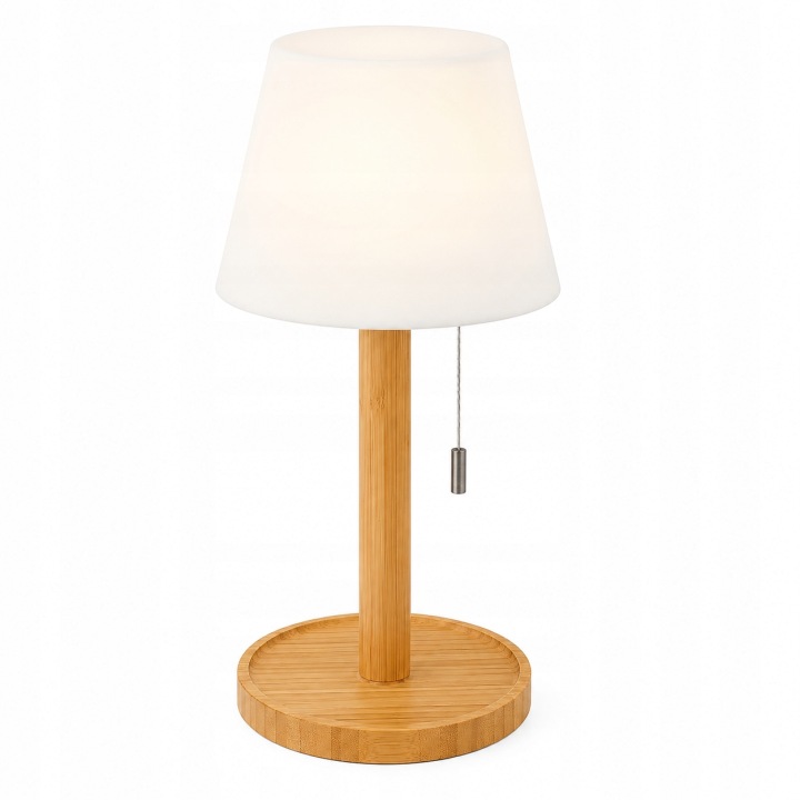 Stolní Led lampa bezdrátová bambusová LuminexDesigns Usb