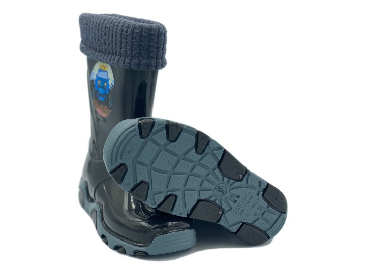 Гумові чоботи дитячі гумові чобітки для дітей утеплені STORMER LUX I 24/25 — фото 5