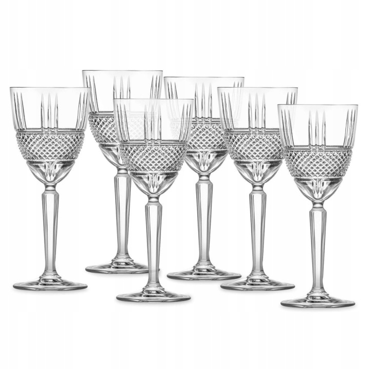 Křišťálové skleničky na vodu Rcr Brillante 290 ml 6 ks