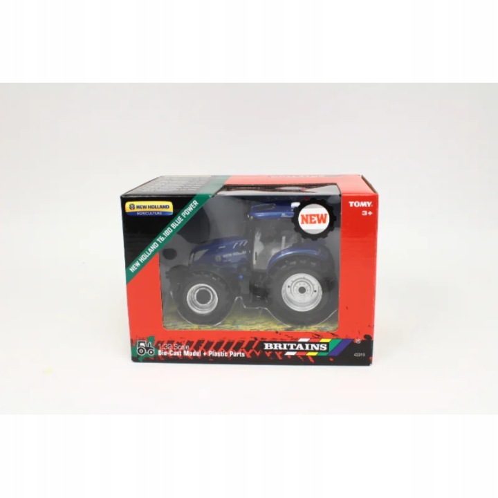 TOMY Britains New Holland T6. 180 Синій Power Tomy — фото 4