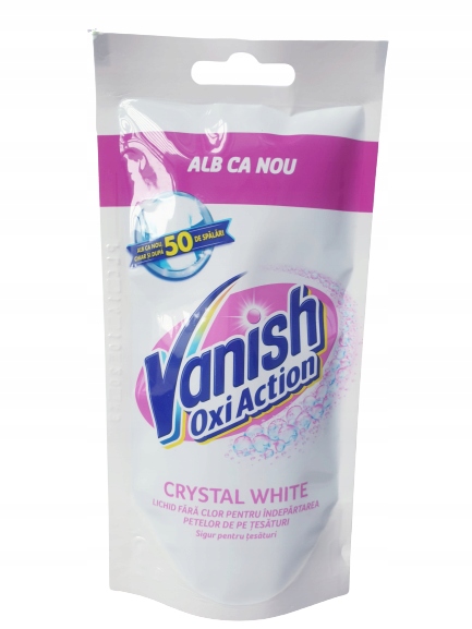 Vanish плямовивідник 100 мл тканини білі у рідкому вигляді сумочка Oxi Action — фото 2