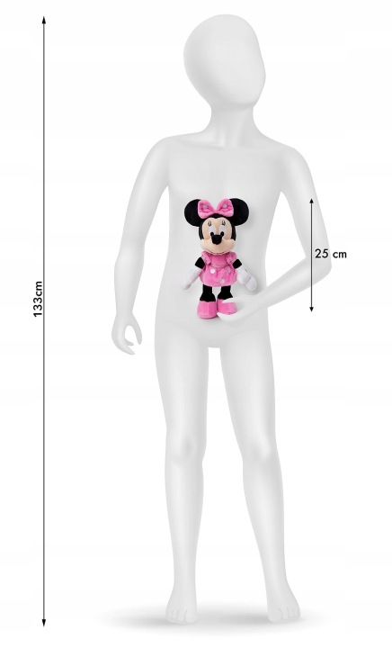 Disney. Плюшева іграшка Minnie, 25 см для дитини — фото 7