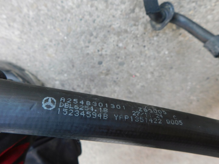 Mercedes GLC W254 σωλήνα υγρό ψύξης καλωδίων σετ A2545017402 kpl 10