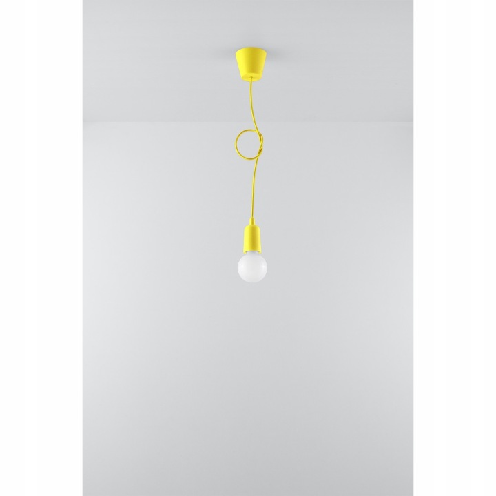 Sollux Lighting Лампа підвісна люстра DIEGO жовта — фото 3