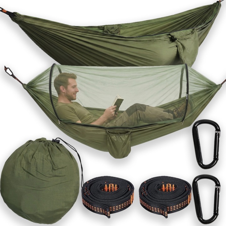 Cestovní Houpací Síť Pro Přežití Ultralehká Pro Kempování Bushcraft Velká
