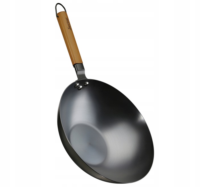 Wok Spring Canton tradiční litinová pánev 20 cm ocel 1L