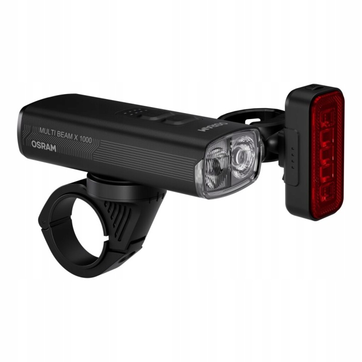 Набір ламп велосипедних OSRAM LEDBL203 MULTI BEAM X 1000 передній+задній USB-C IP5 — фото 7