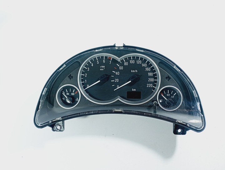 quadro strumenti tachimetro contagiri orologio tachimetro chilometraggio 163577 km 13173364WW Opel Corsa C 00-09