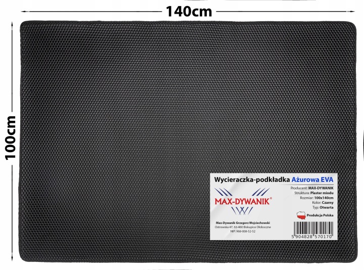 Vodotěsná rohožka pod dveře vnitřní/venkovní 100x140 Smart Pocket