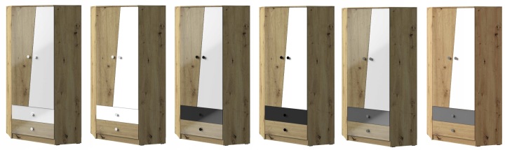 Меблі шафа кутова кутова комод для білизни Nero 02 — фото 6