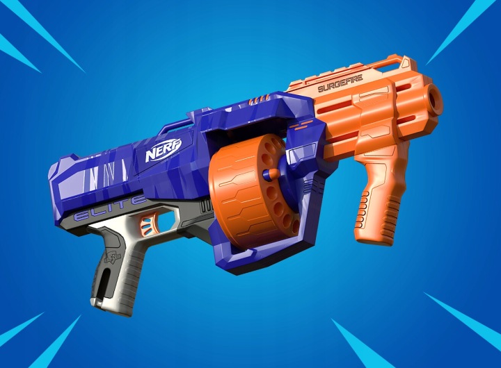 Пістолет NERF ELITE гвинтівка SURGEFIRE мегашвидкий 15 стрілок безперервний вогонь