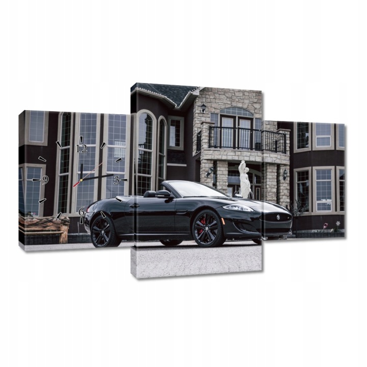 Nástěnné hodiny 100x60 Auto Fura Sport