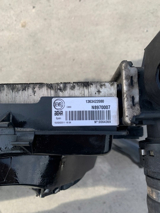 hüttö ventilátorok INTERCOOLER feszítöheveder eleje DUCATO BOXER 1363422080