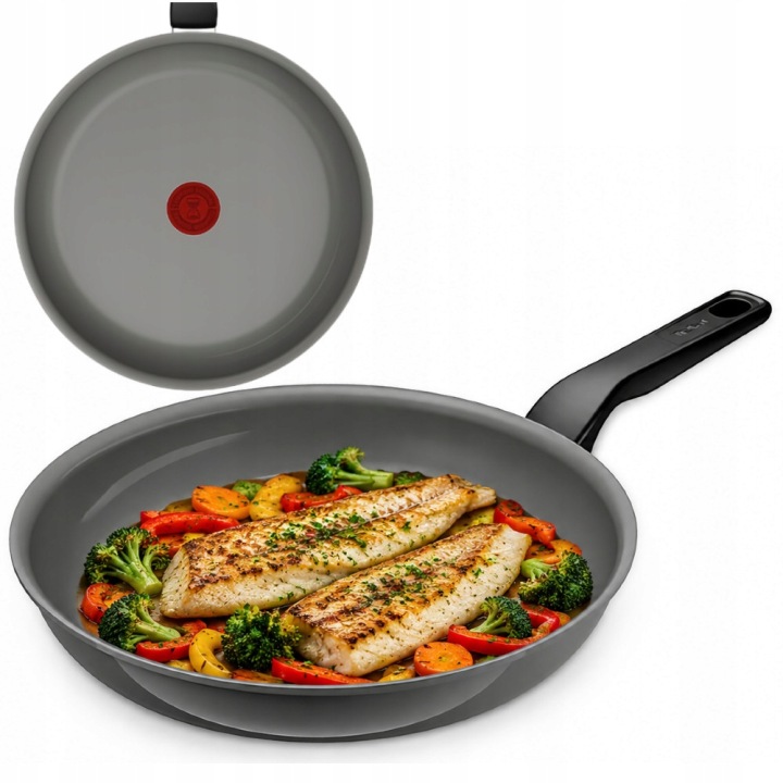 Tefal Resistal Grey Velká Keramická Pánev 28 CM Pro 4 Osoby Indukce
