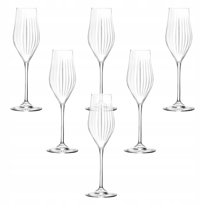 Křišťálové Skleničky na šampaňské 6 kusů 230 ml Rcr Timeless